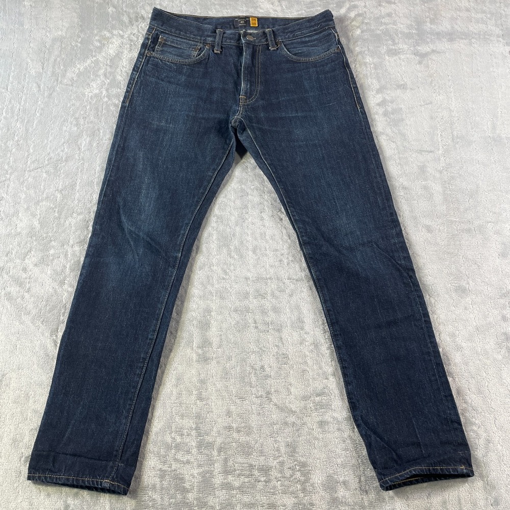 J Crew‎ Jeans Mens Size 30x30 Blue 484 Straight Leg Mid Rise Casual Preppy 31x29